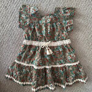 Peek Embroidered Dress - 12-18m - NWOT